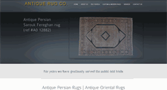 Desktop Screenshot of antiquerugco.com